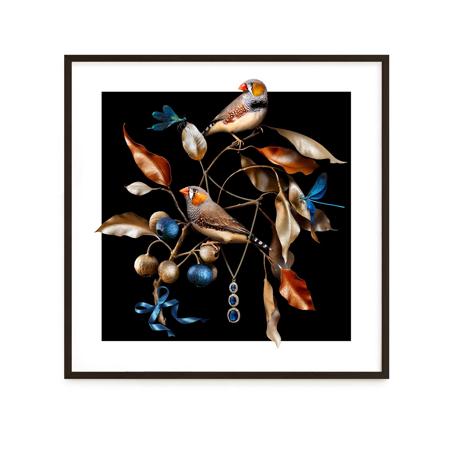 Blue Sapphire Eucalyptus Square