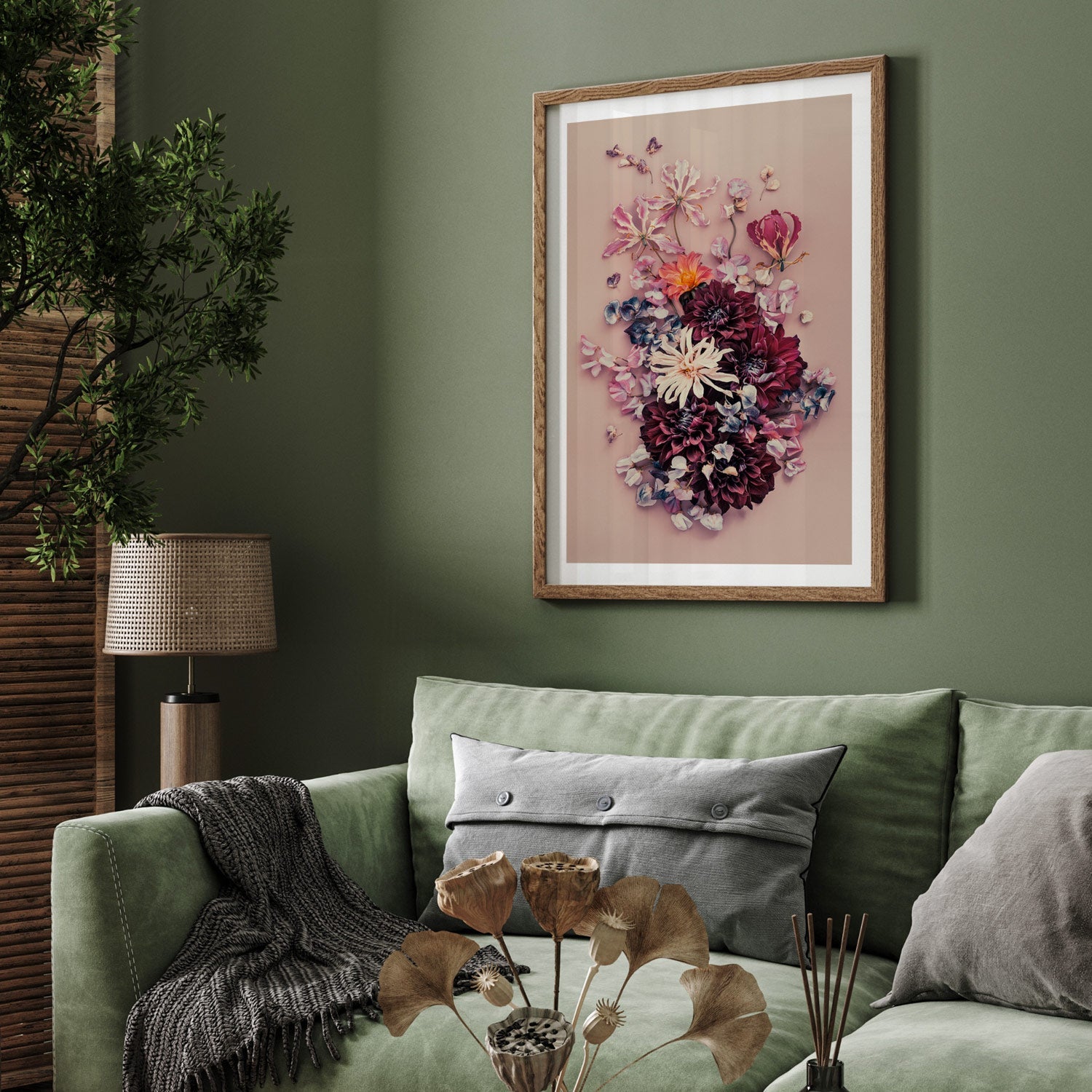 Dahlias Fantasy #5 of 25 | A2 in Tassie Oak