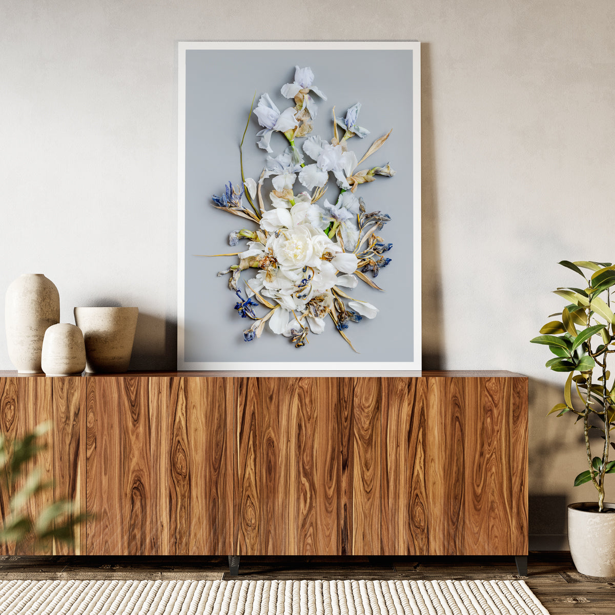 Irises #3 of 25 | 75 x 99 cm Framed with Mat