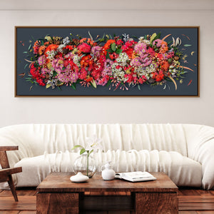 Eucalyptuses On Dark | Large 155 x 58 cm Canvas