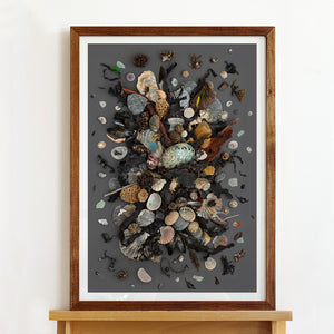 Island Mix On Dark #6 of 25 | A2 in Blackwood or White