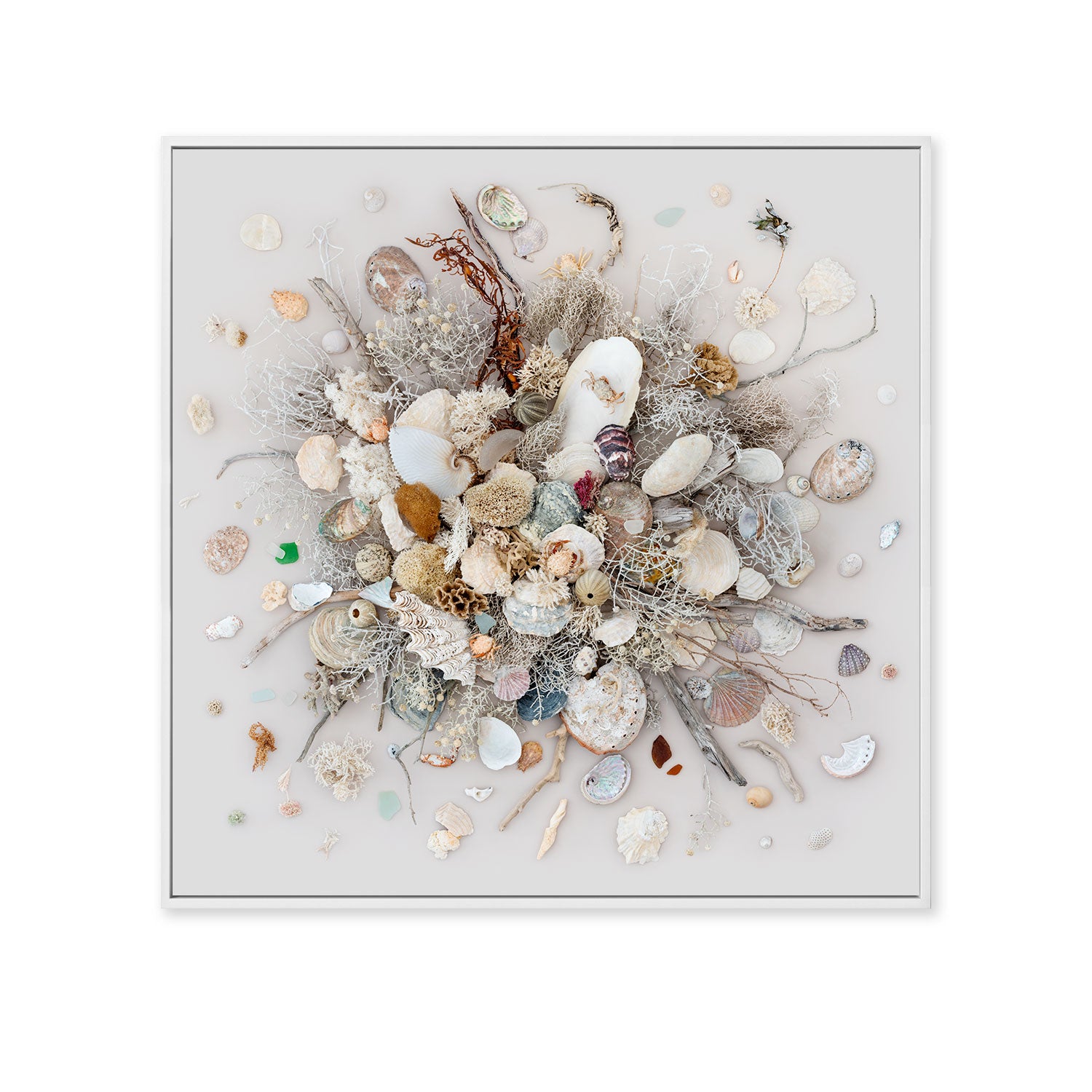 Island Mix on Light - Square |  125 x 125 cm Canvas