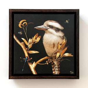 Kookaburra in Eucalypt | Canvas 20x20cm