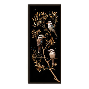 Kookaburras in Eucalypts