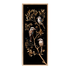 Kookaburras in Eucalypts