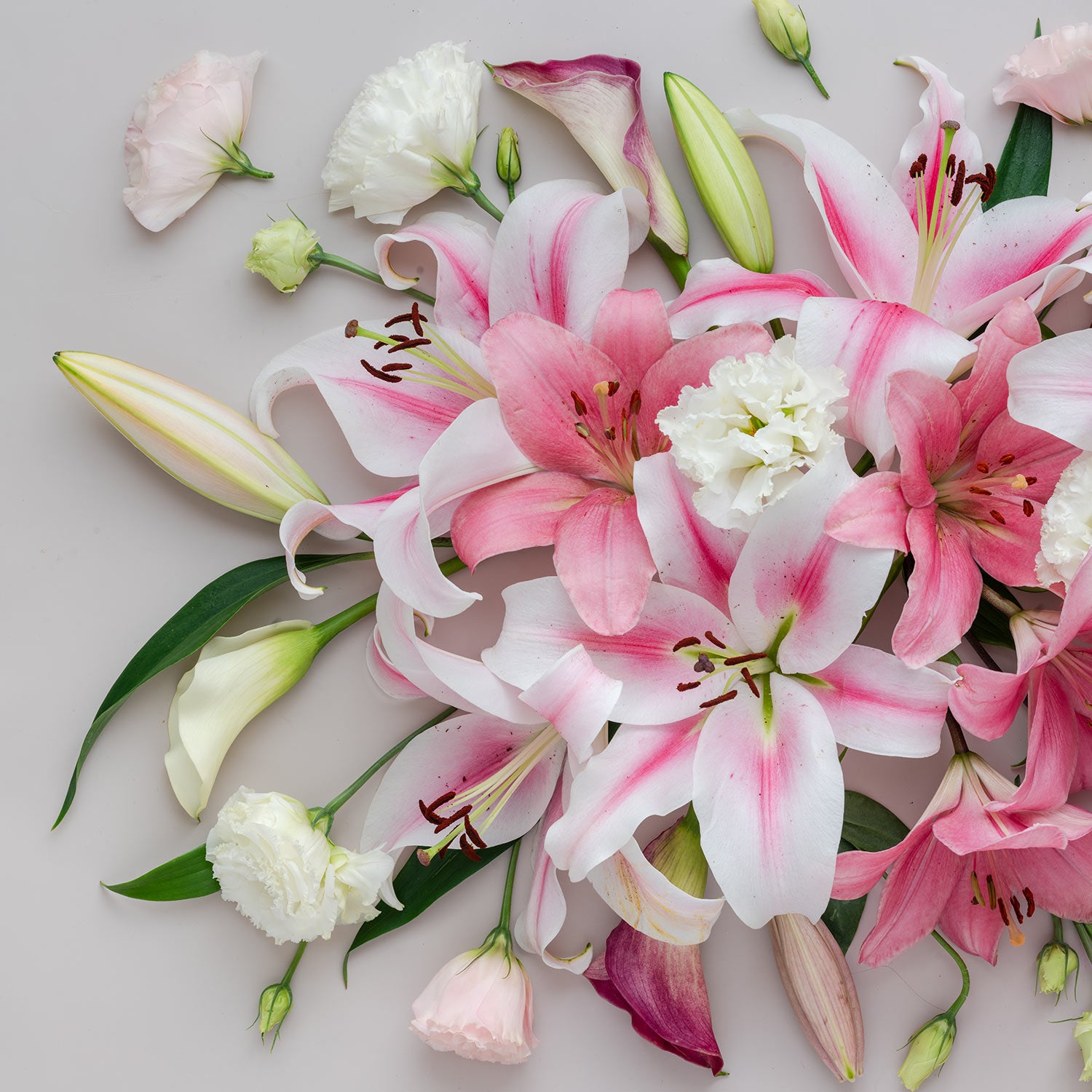 Lilies and Lisianthus