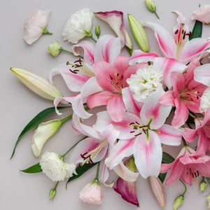 Lilies and Lisianthus
