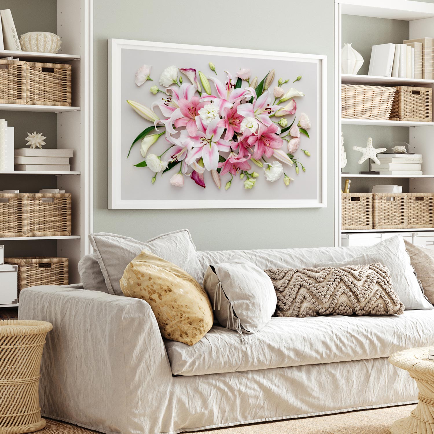 Lilies and Lisianthus