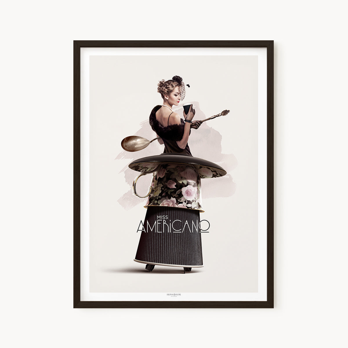 Cafe Girls | A4 in Black