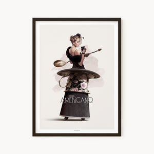 Cafe Girls | A4 in Black