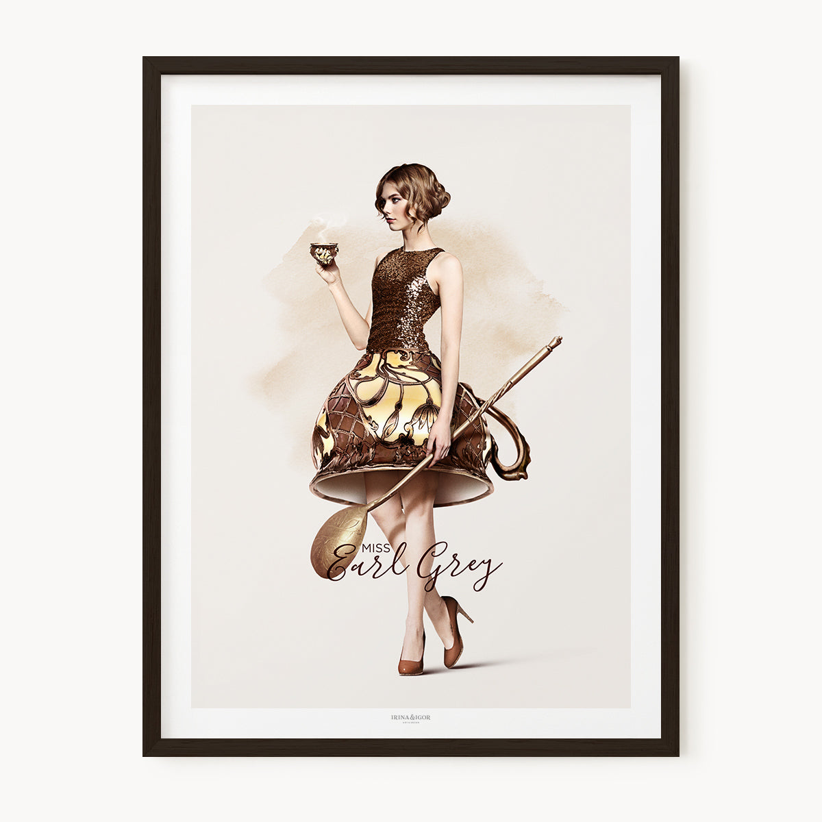 Cafe Girls | A4 in Black