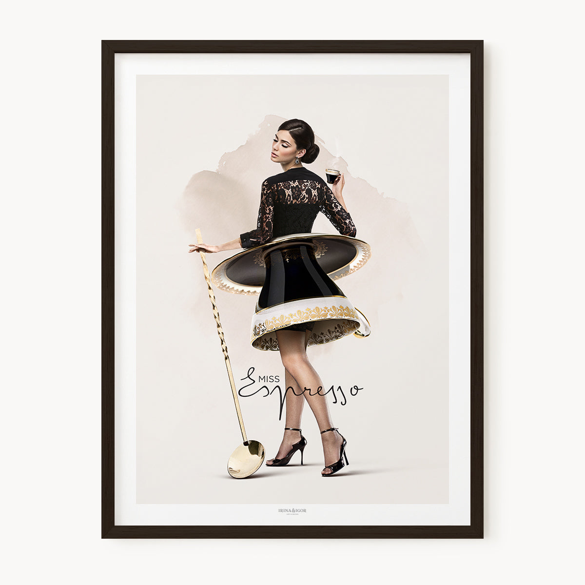 Cafe Girls | A4 in Black