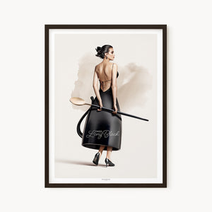 Cafe Girls | A4 in Black
