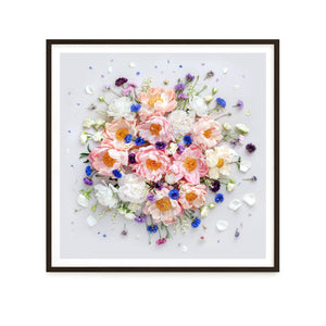 Peonies On White - Square