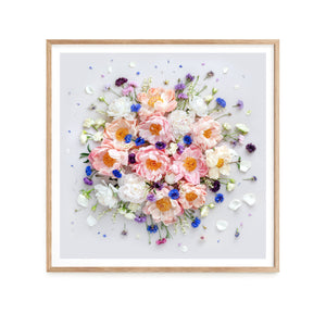 Peonies On White - Square