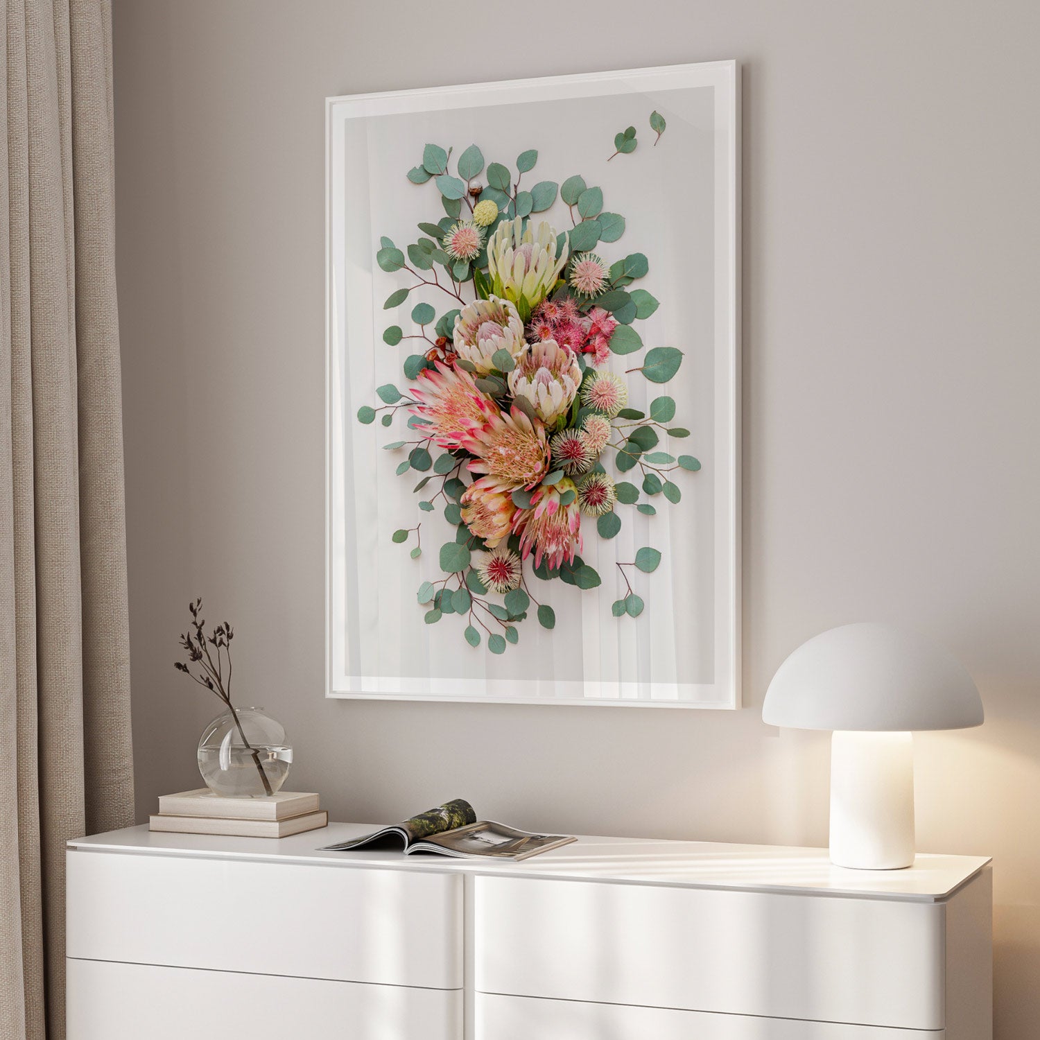 Proteas and Hakeas on Light