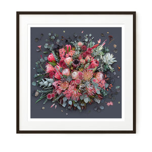 Proteas On Dark Grey - Square