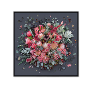 Proteas On Dark Grey - Square