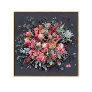 Proteas On Dark Grey - Square