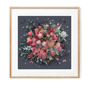 Proteas On Dark Grey - Square