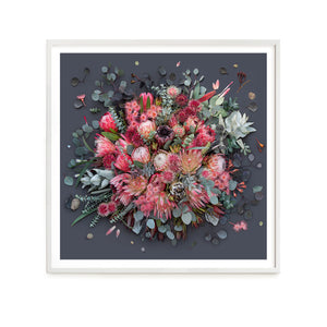 Proteas On Dark Grey - Square