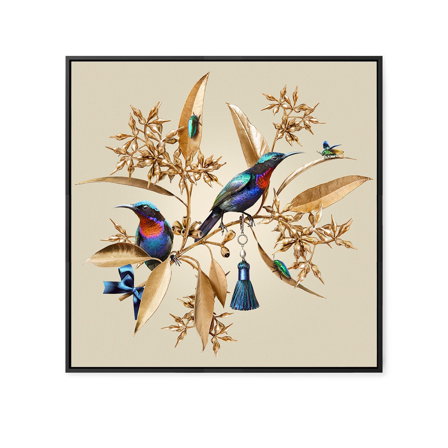 Sunbirds on Gold