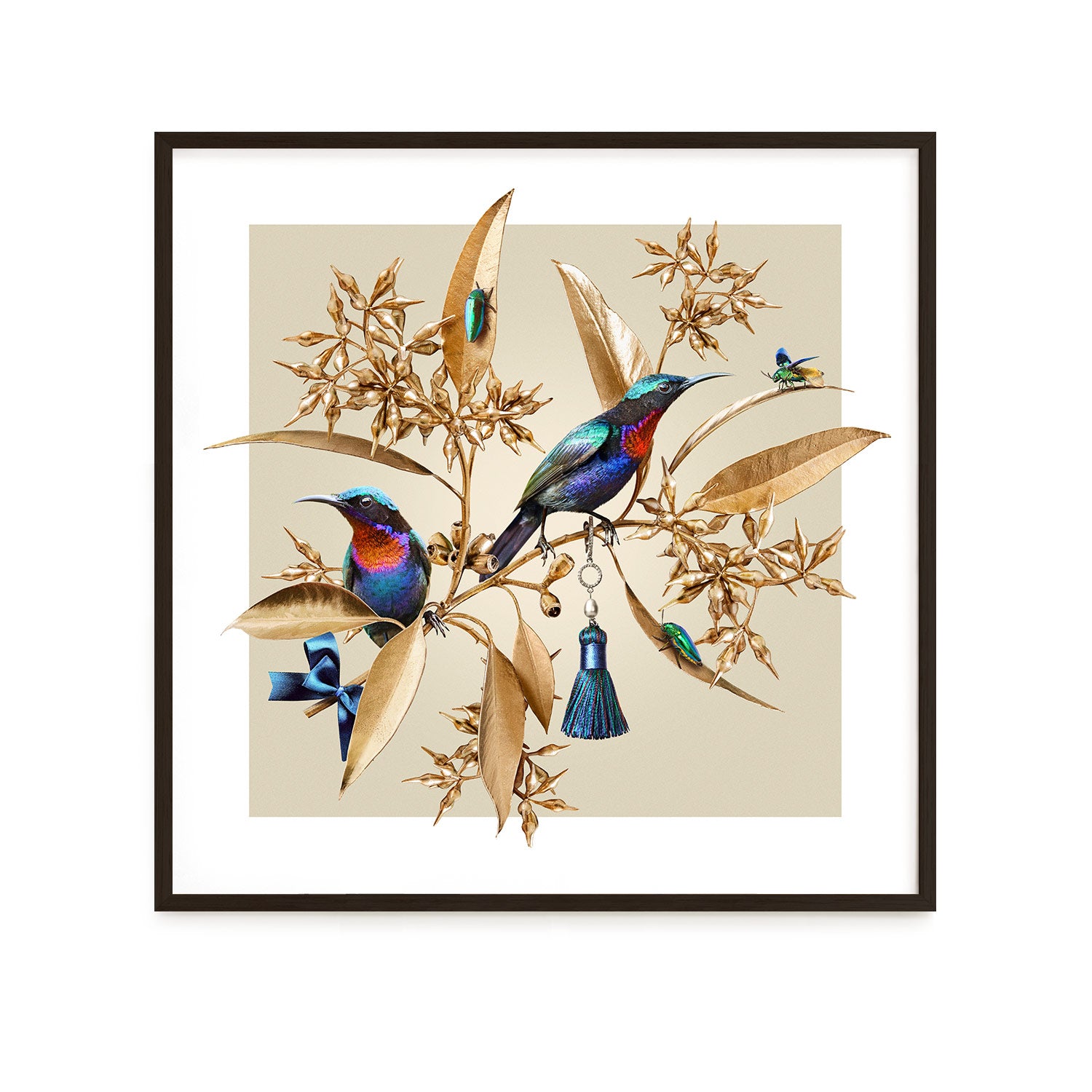 Sunbirds on Gold