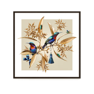 Sunbirds on Gold