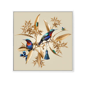 Sunbirds on Gold