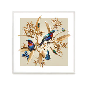 Sunbirds on Gold