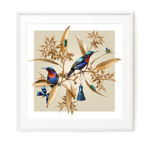 Sunbirds on Gold