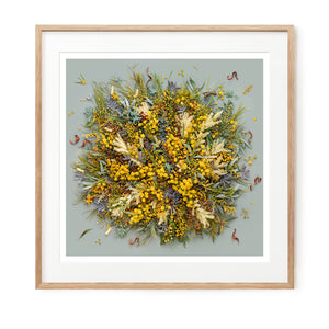 Wattle On Sage - Square