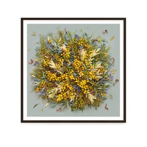 Wattle On Sage - Square