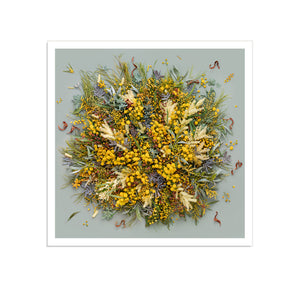 Wattle On Sage - Square