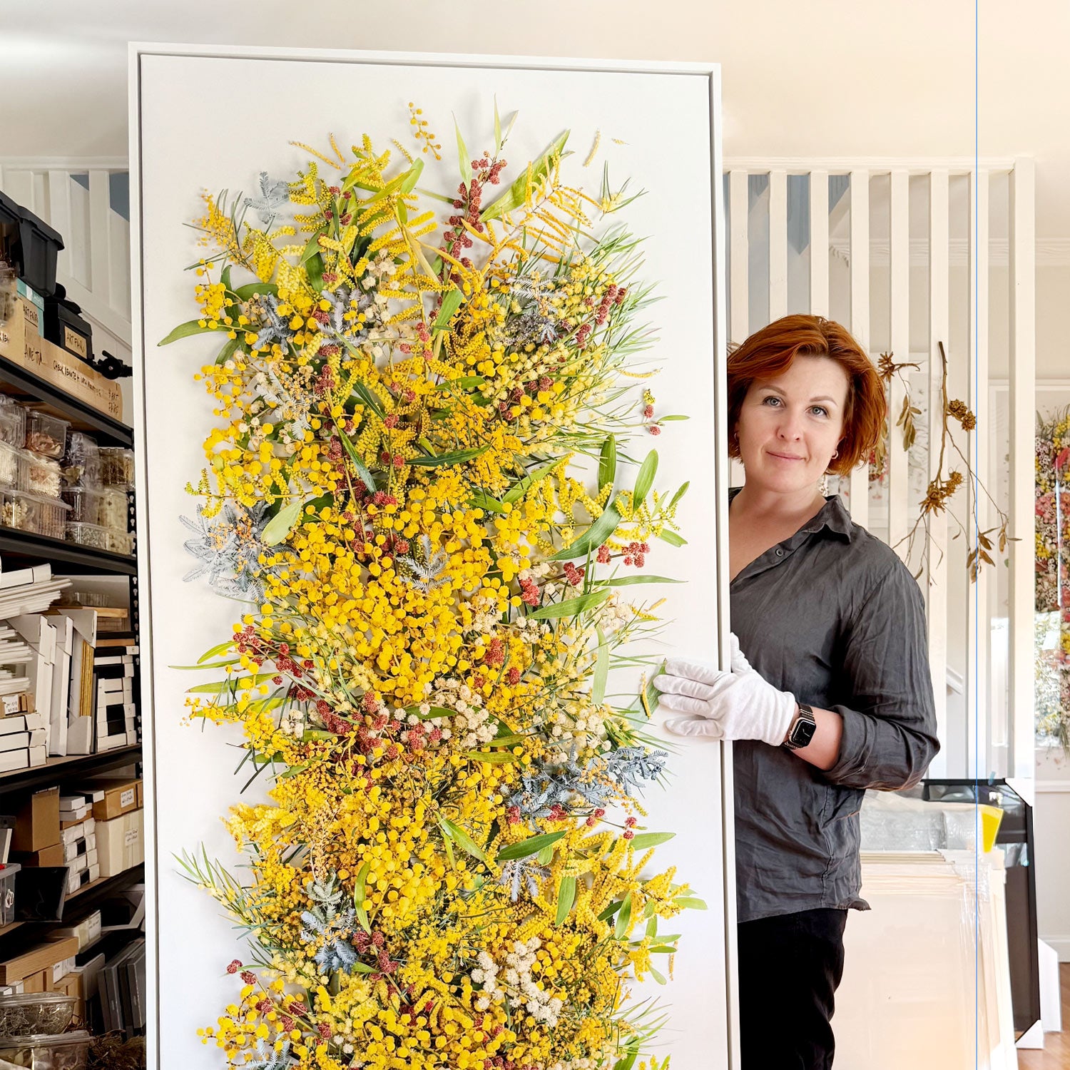 Wattle Tree Splash | 205 x 85cm - Canvas #3 of 25